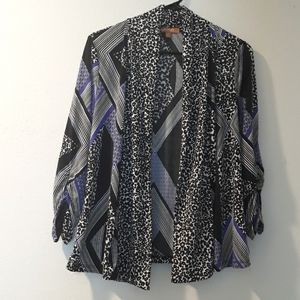 Ellen Tracy Open Front Blouse